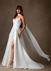 Azazie Adinah Diamond White A-Line Strapless Mikado Dress