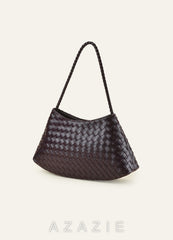 Woven PU Leather Shoulder Bag