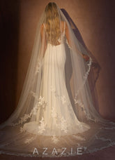 Timeless Floral Grace Lace Cathedral Veil