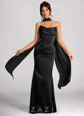 Calista {color} Luminous Satin Maxi Dress