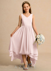 Azazie Kitten Girls Formal Blushing Pink A-Line Chiffon Dress blushing_pink