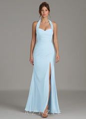 Azazie Destiny Sky Blue Mermaid Sweetheart Neckline Chiffon Dress sky_blue
