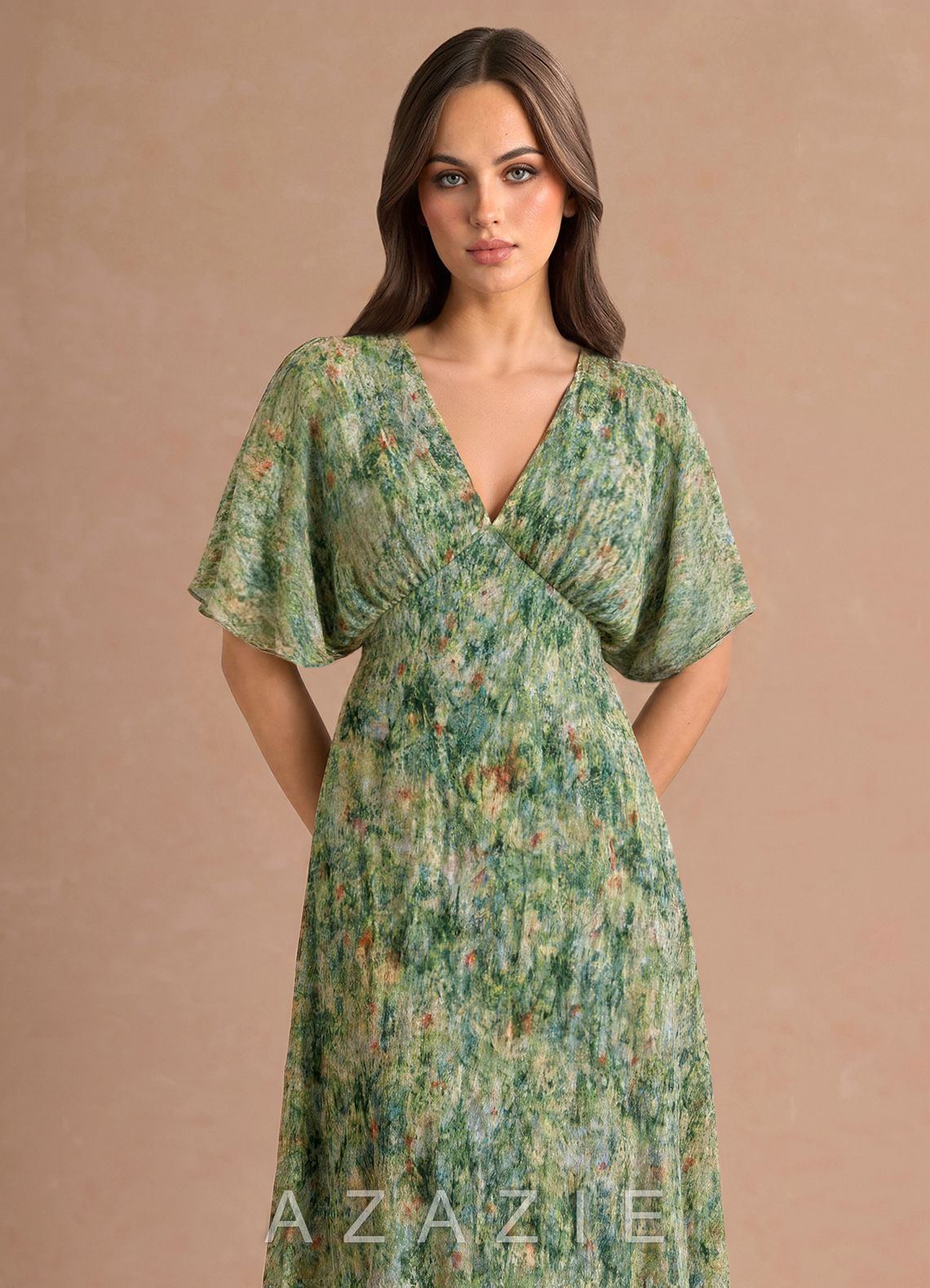 Fleurine {color} Maxi Dress  sp_green_floral_#gf134901