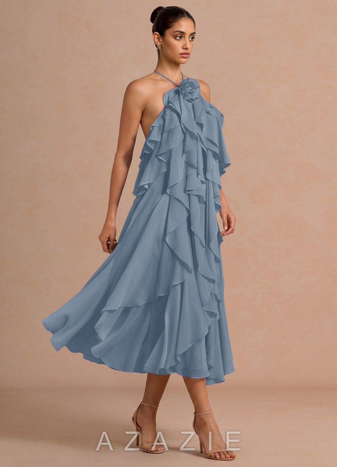 Montana {color} Midi Dress  dusty_blue_#db134134
