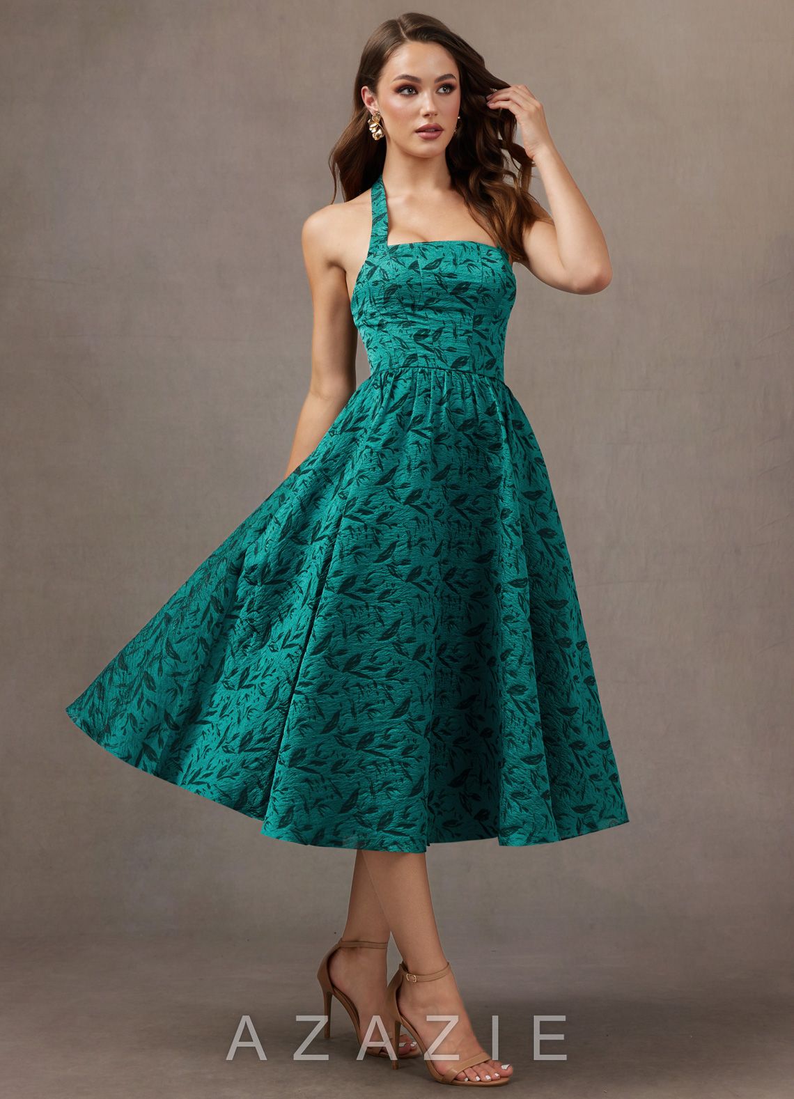 Prue {color} Midi Dress  sp_teal_leaf_#tl134374