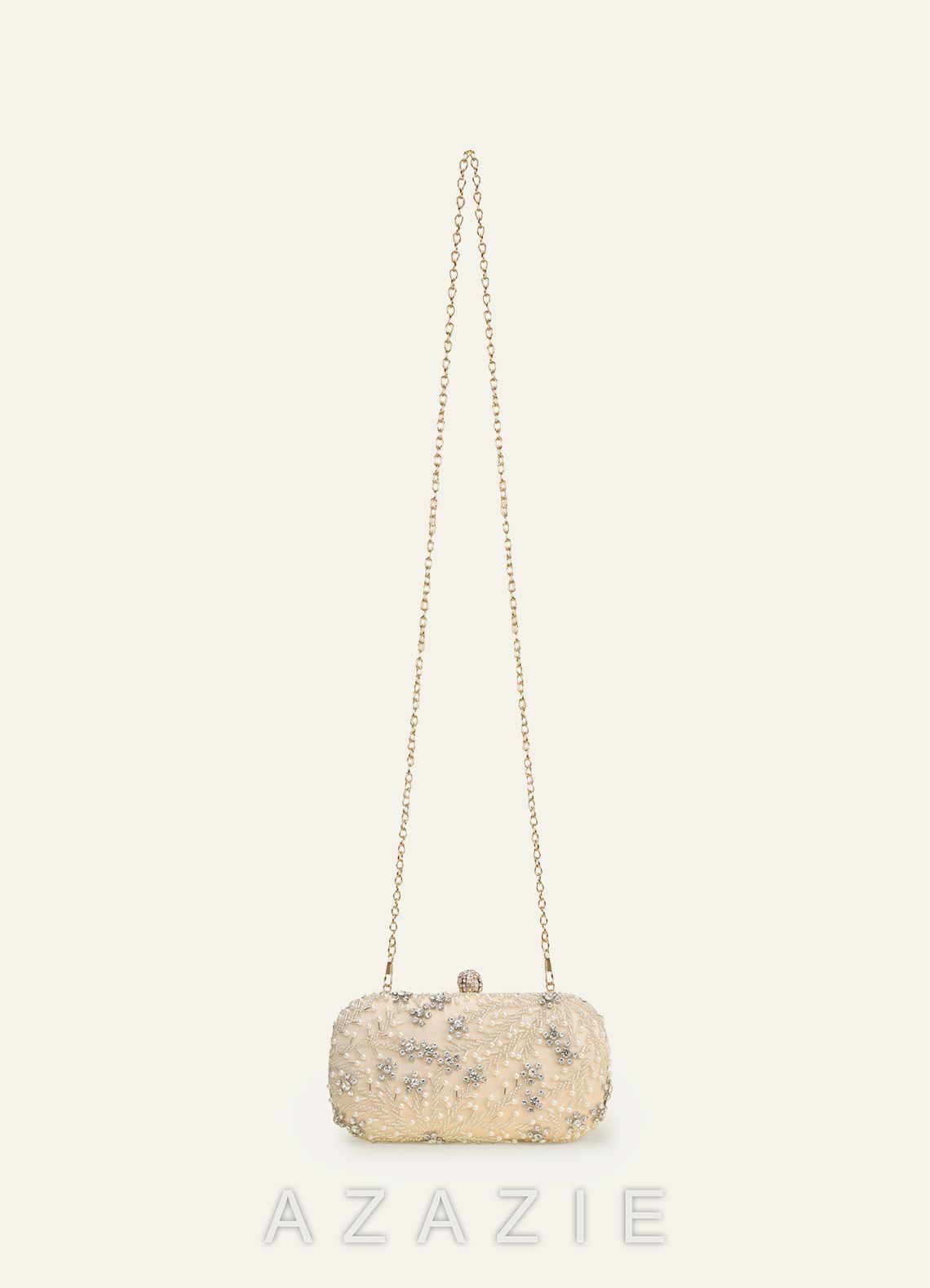 Pearl & Crystal Beaded Clutch Bag