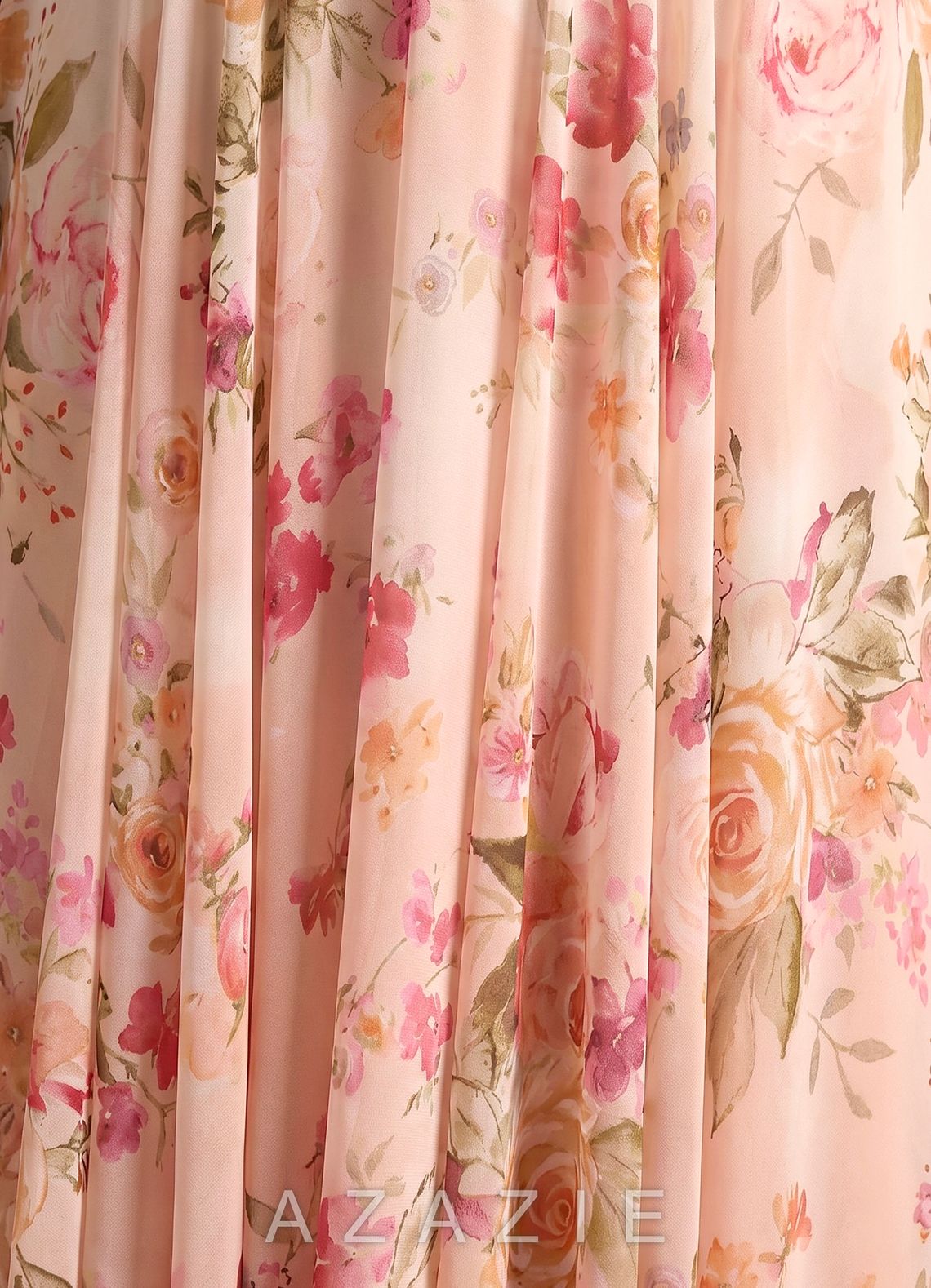 Liorah {color} Maxi Dress  sp_abstract_bouquet_floral_#111401