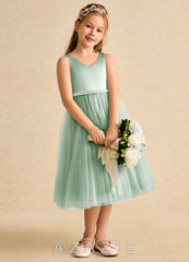 Azazie Firefly Agave A-Line Bow Matte Satin Dress agave