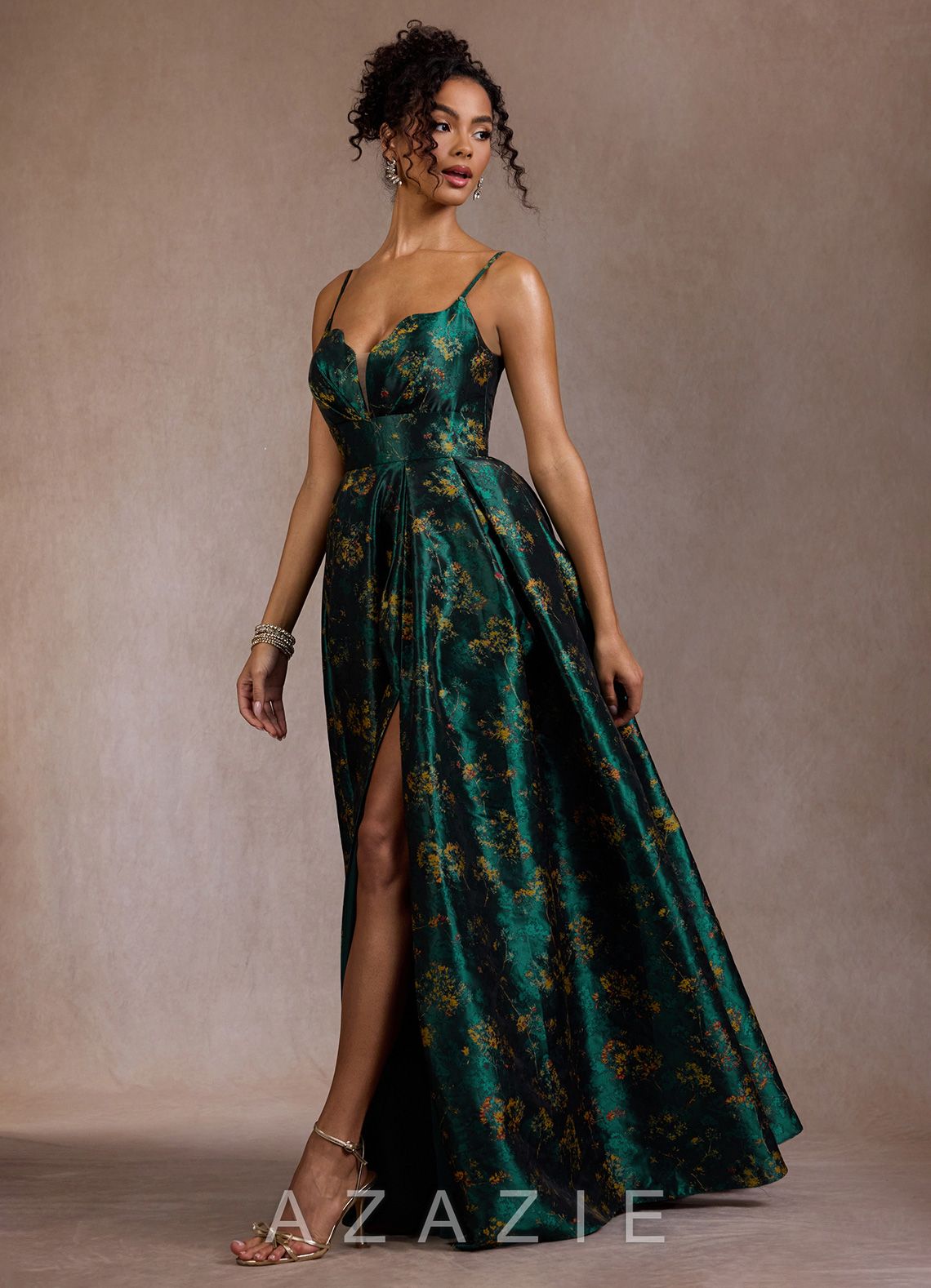 Cristal {color} Maxi Dress  sp_deep_green_#dg134073