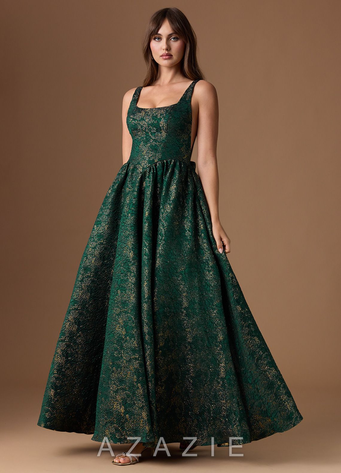 Bea {color} Gown  sp_gilded_emerald_#ge134309
