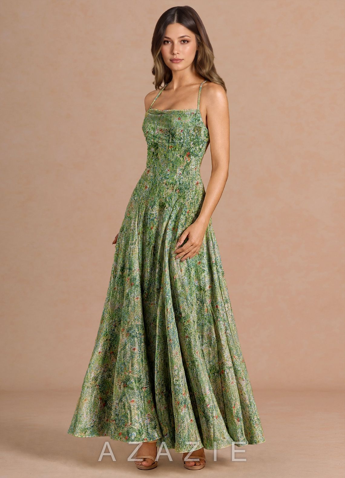Annora {color} Maxi Dress  sp_green_floral_#gf134901