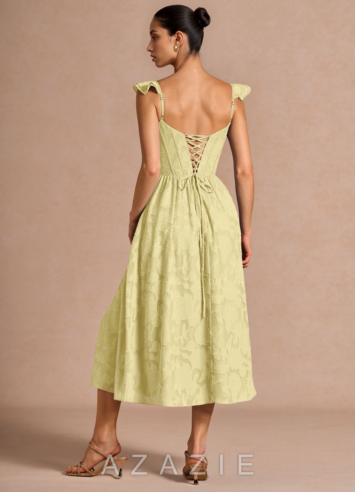 Dora {color} Midi Dress  lemon_sorbet_#134127