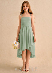 Azazie Twilight Dance Girls Formal Dusty Sage A-Line Pleated Chiffon Dress dusty_sage