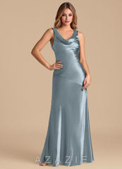 Azazie Rylina Dusty Blue Mermaid Metallic Satin Dress dusty_blue