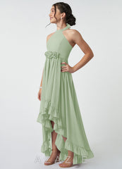 Azazie Hermione Junior Dusty Sage A-Line Chiffon Dress dusty_sage