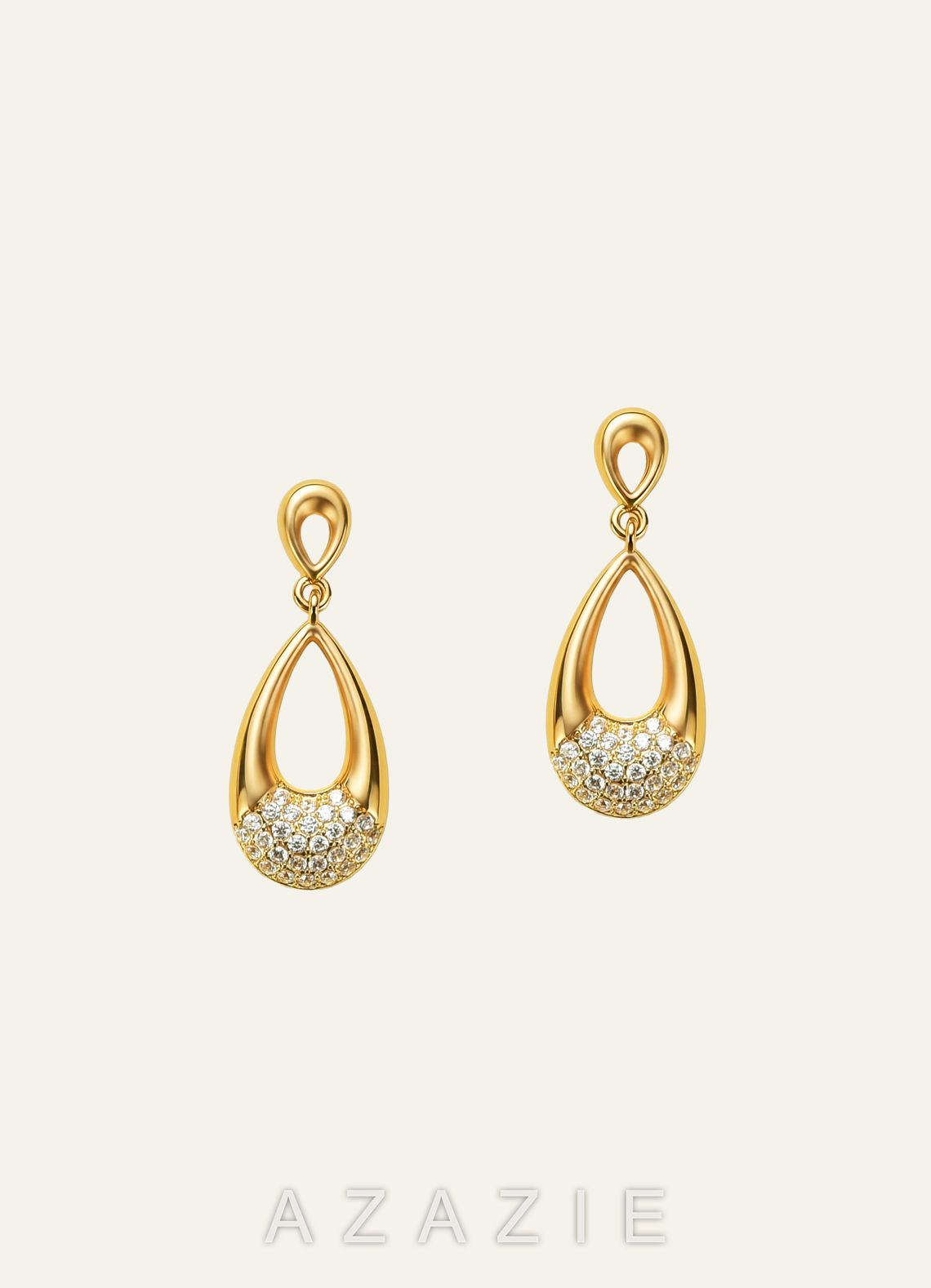 Gold Zirconia Jewelry Set