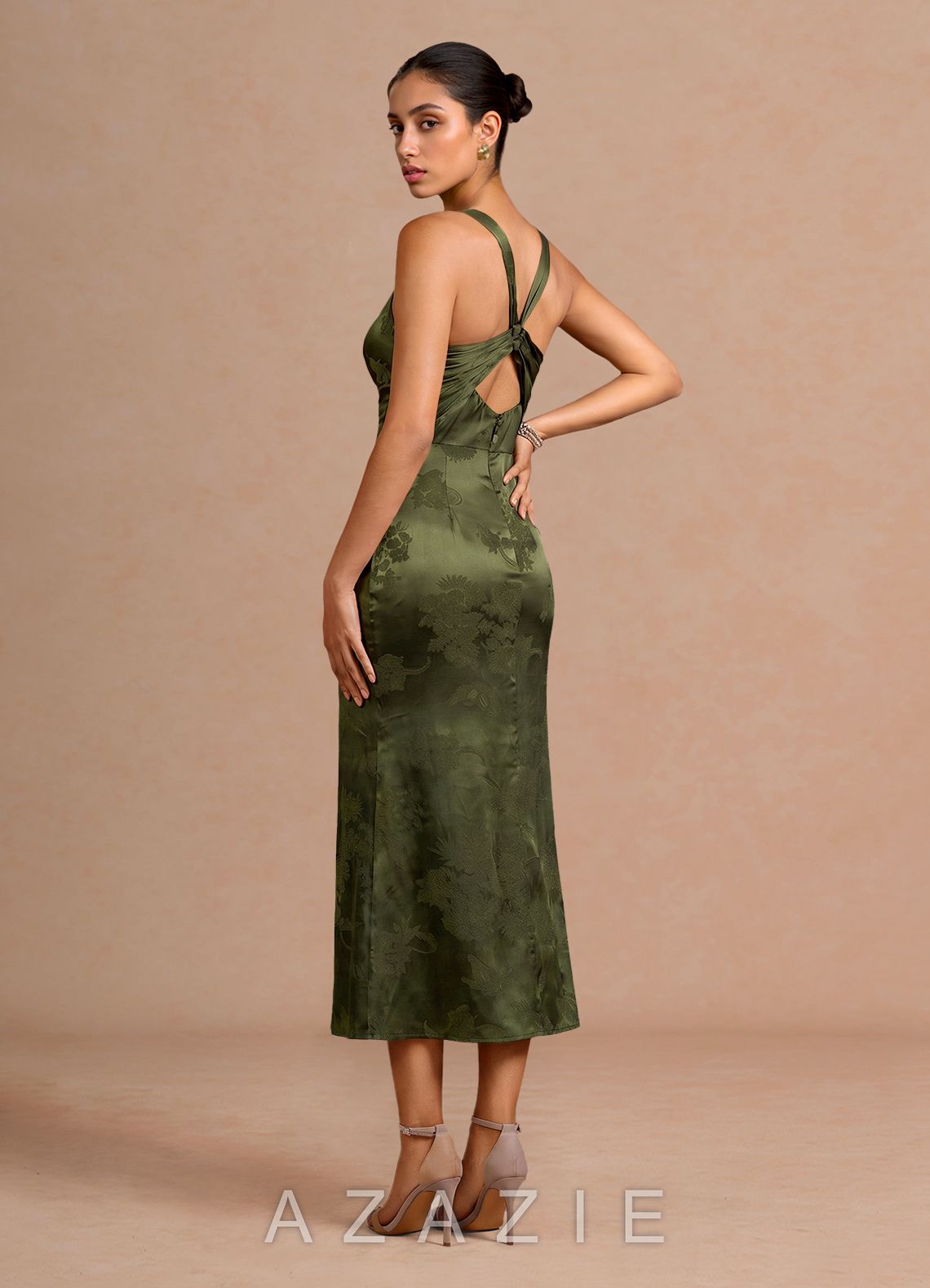 Isabelle {color} Midi Dress  sp_dark_moss_#dm134083