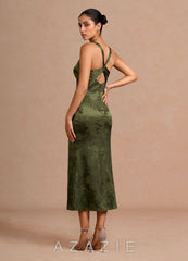 Isabelle {color} Midi Dress  sp_dark_moss_#dm134083