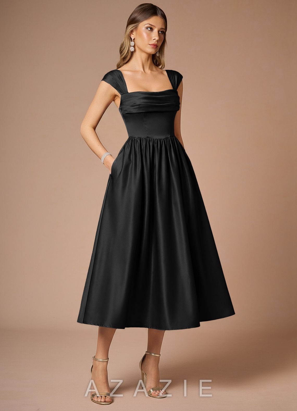 Dana {color} Midi Dress  black