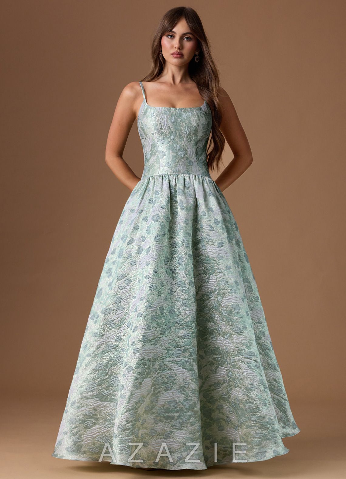Tarry {color} Maxi Dress  sp_mint_shimmer_#ms134236