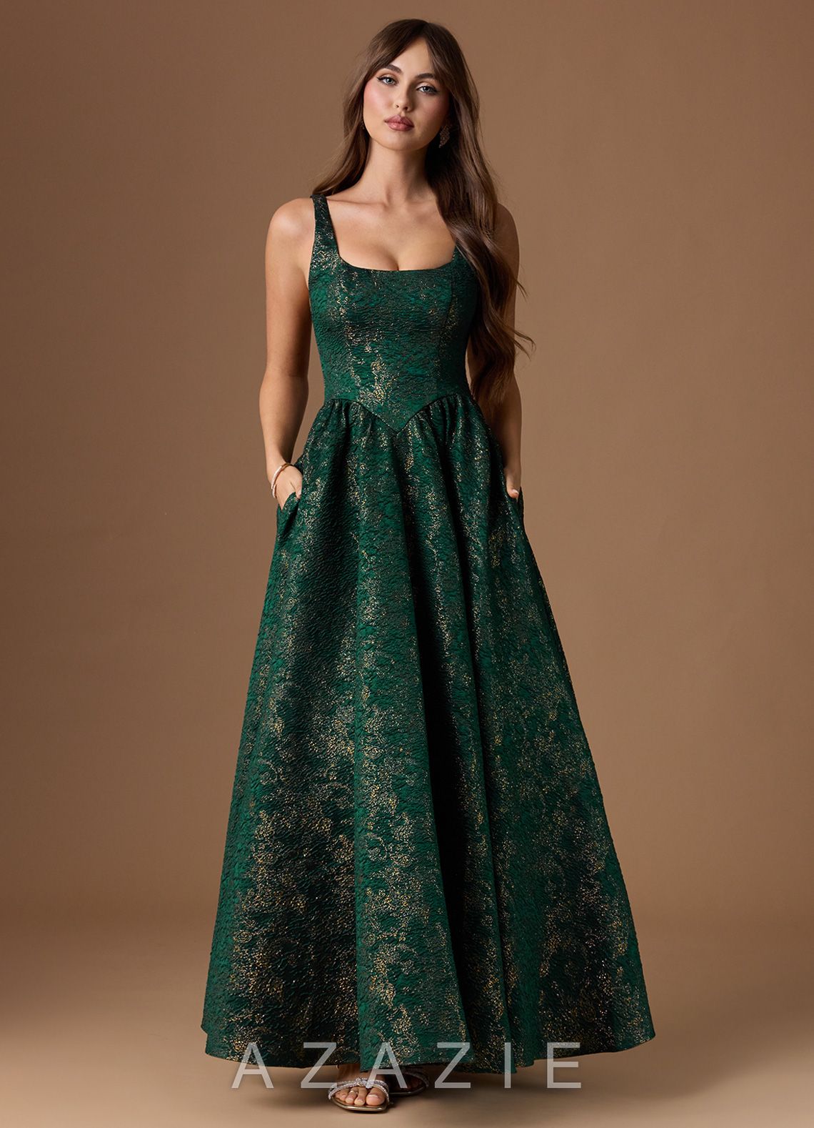 Bea {color} Gown  sp_gilded_emerald_#ge134309