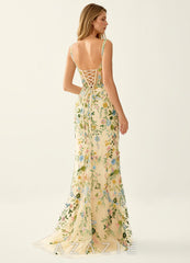Posey Lemon Sorbet Lace Mermaid Prom Dress