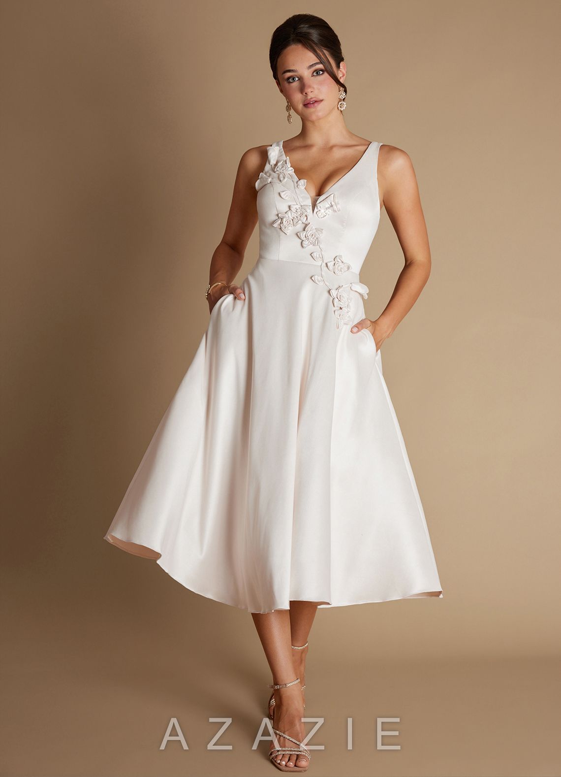 Aurora {color} Midi Dress  sp_eggshell_#el134408