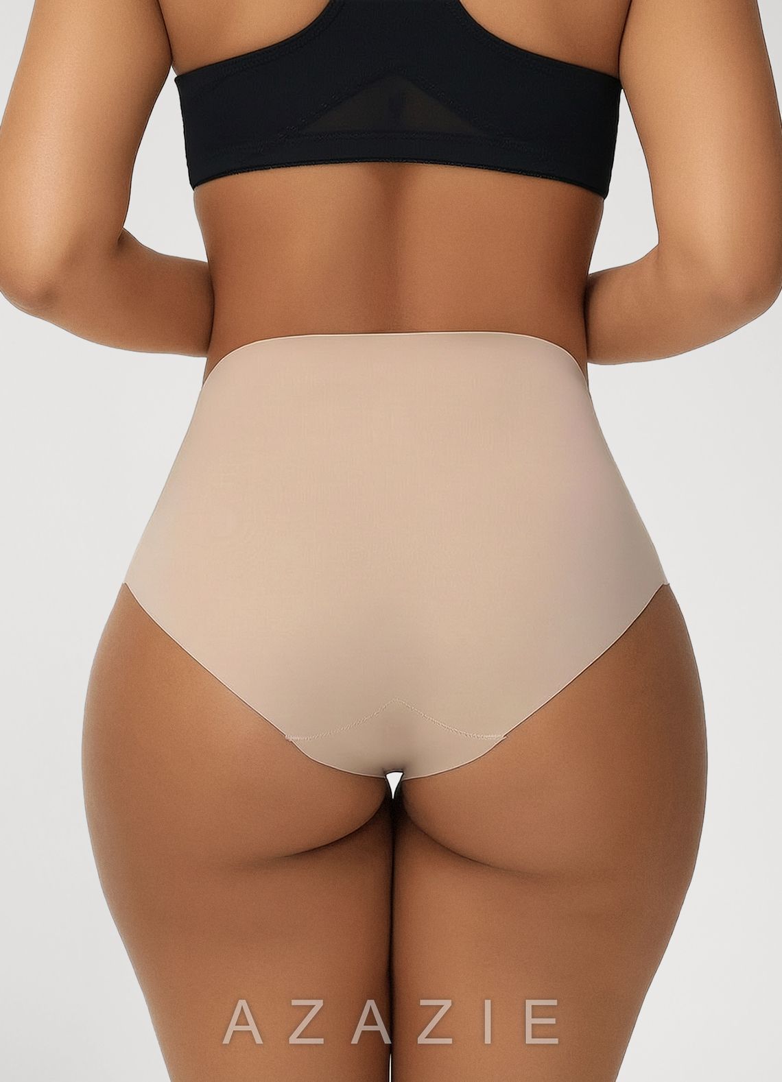 High Waist Tummy Control Seamless Briefs  nude