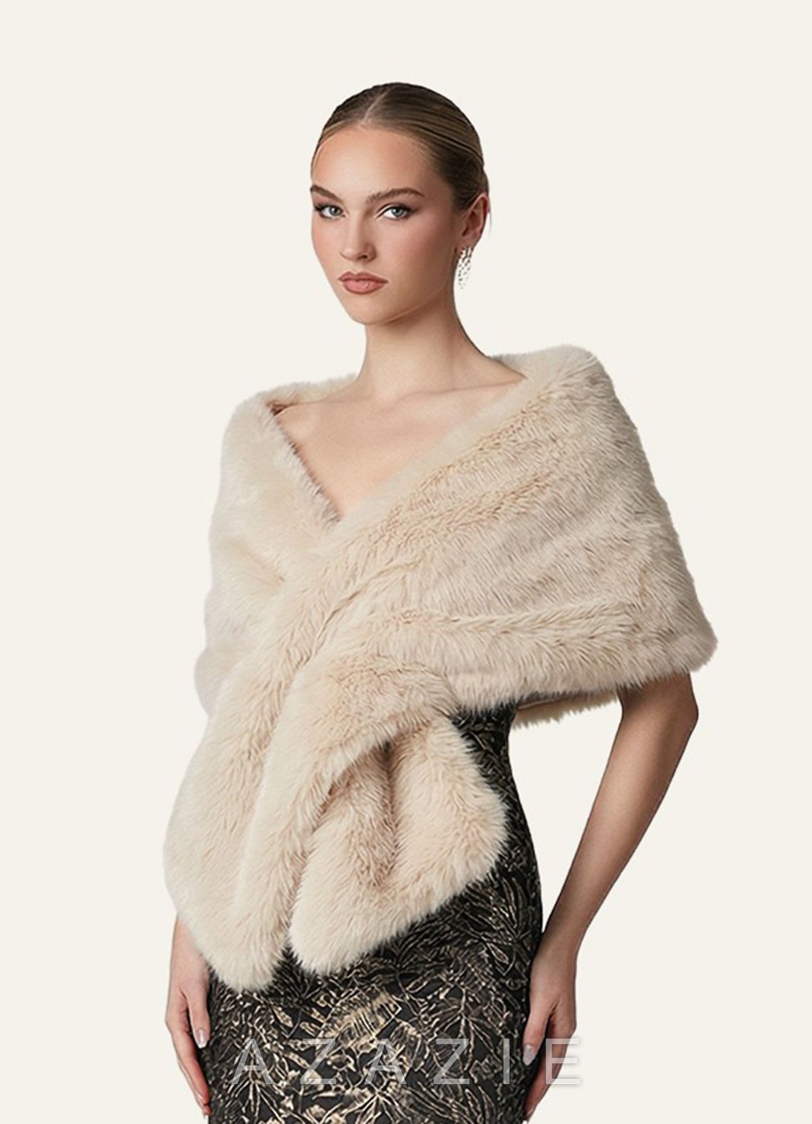 Plush Faux Fur Wrap