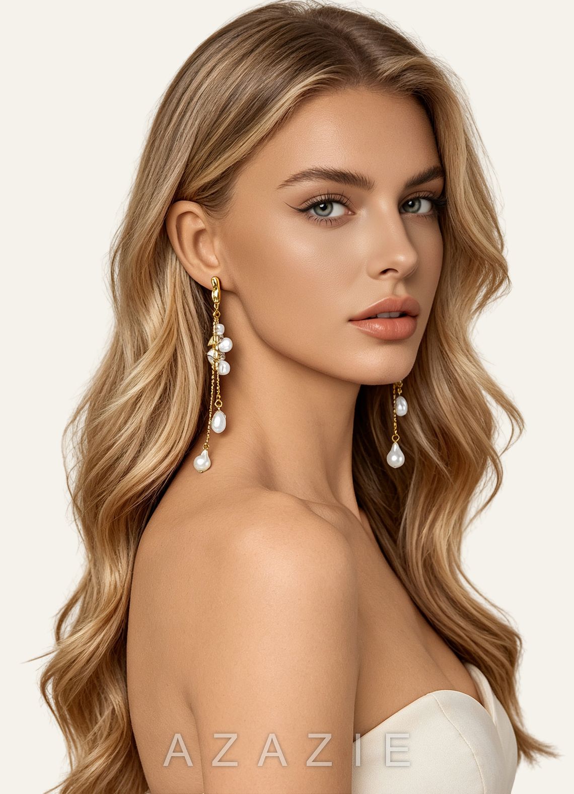 Baroque Pearl Tassel Earrings