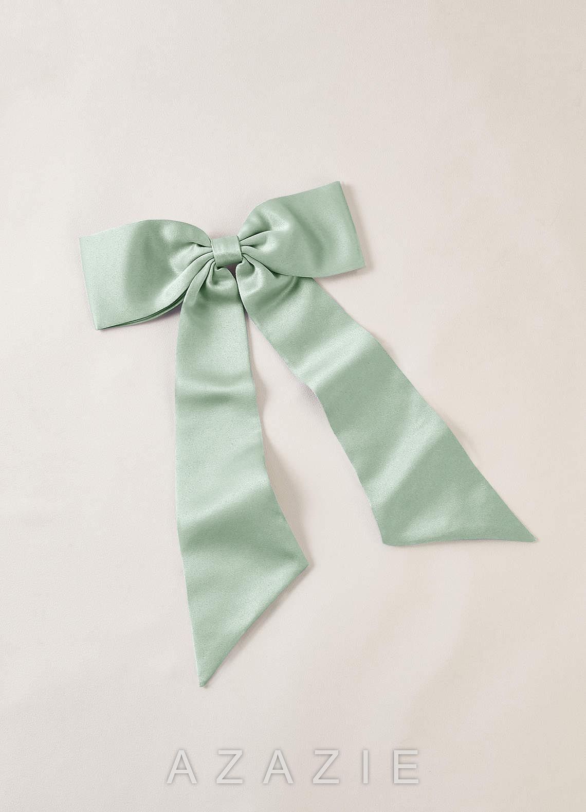 Matching Color Satin Bow Hair Clip