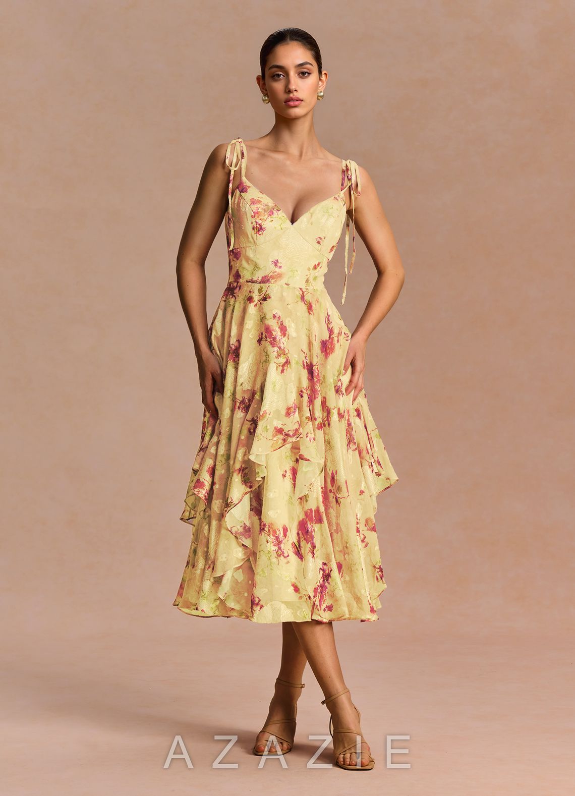 Harmony {color} Midi Dress  sp_light_yellow_#ly337