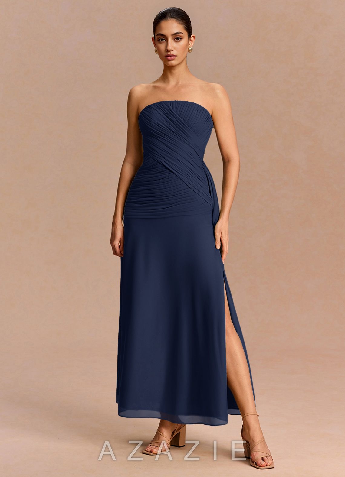 Monet {color} Maxi Dress  navy_#ny134188