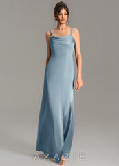 Azazie Egypt Dusty Blue Mermaid Sweetheart Neckline Stretch Satin Dress dusty_blue