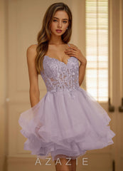 Viviara Purple Mini Dress
