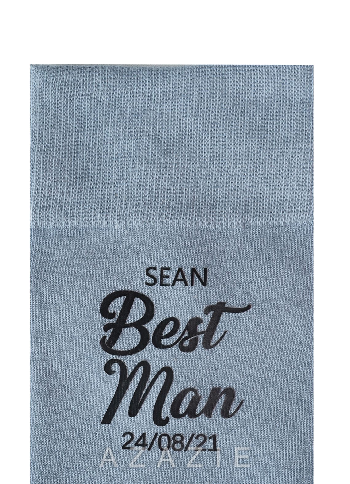 Customizable Men's Socks  dusty_blue