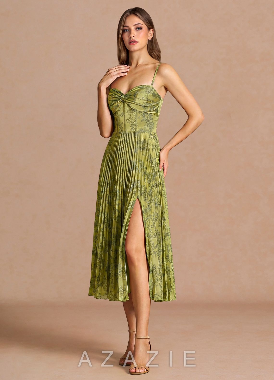 Vesper {color} Midi Dress  sp_moss_navy_#mn134320