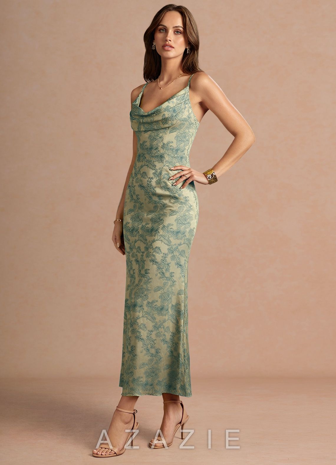 Leah {color} Maxi Dress  sp_platinum_teal_#pt134327