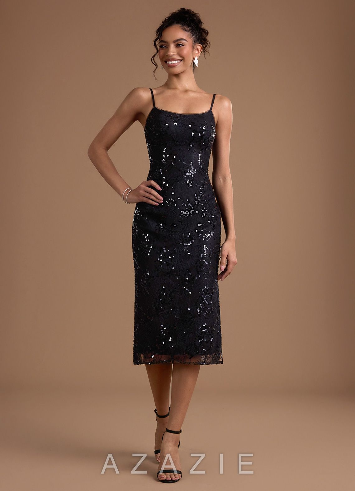 Brie {color} Midi Dress  sp_black_#bk134369
