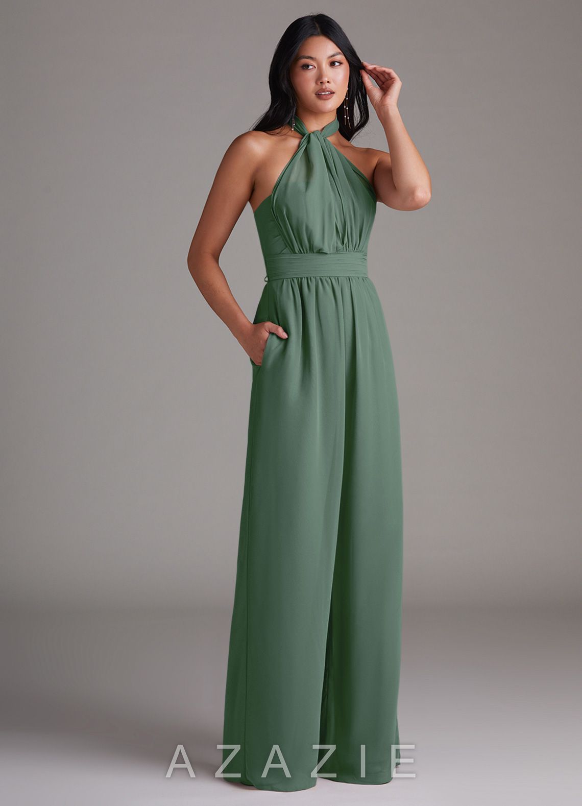 Lamara {color} Jumpsuit  eucalyptus