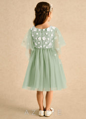 Azazie Mollie Dusty Sage A-Line Lace Tulle Dress dusty_sage