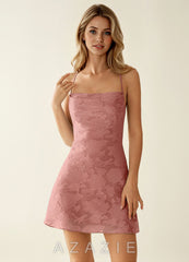Nevieve Rosette Open Back Mini Dress
