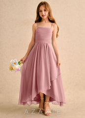 Azazie Twilight Dance Girls Formal Dusty Rose A-Line Pleated Chiffon Dress dusty_rose