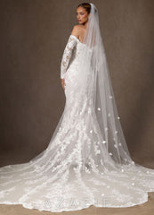 Enchanted Bloom Tulle Chapel Veil
