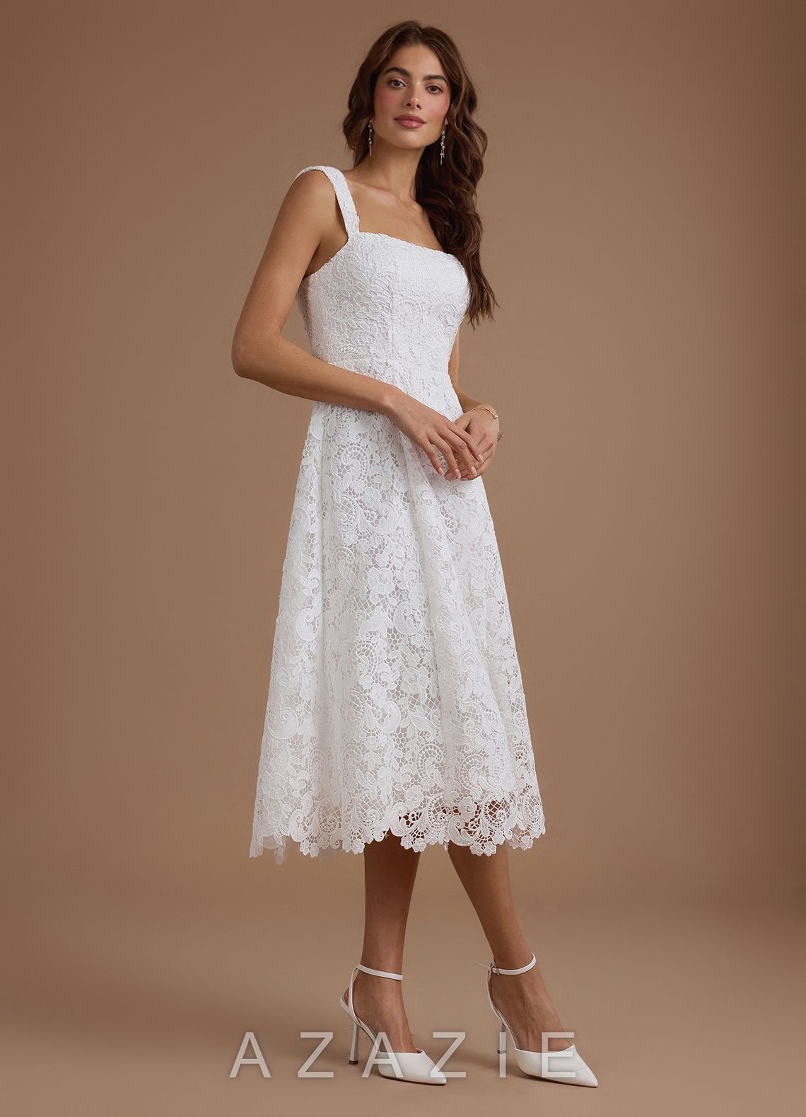 Trisha {color} Lace Midi Dress  sp_white_#wt134376