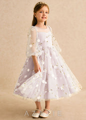 Azazie Elowen Blushing Pink A-Line Sweetheart Neckline Lace Dress blushing_pink