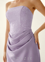 Aveline Light Purple Jacquard Corset Mini Dress