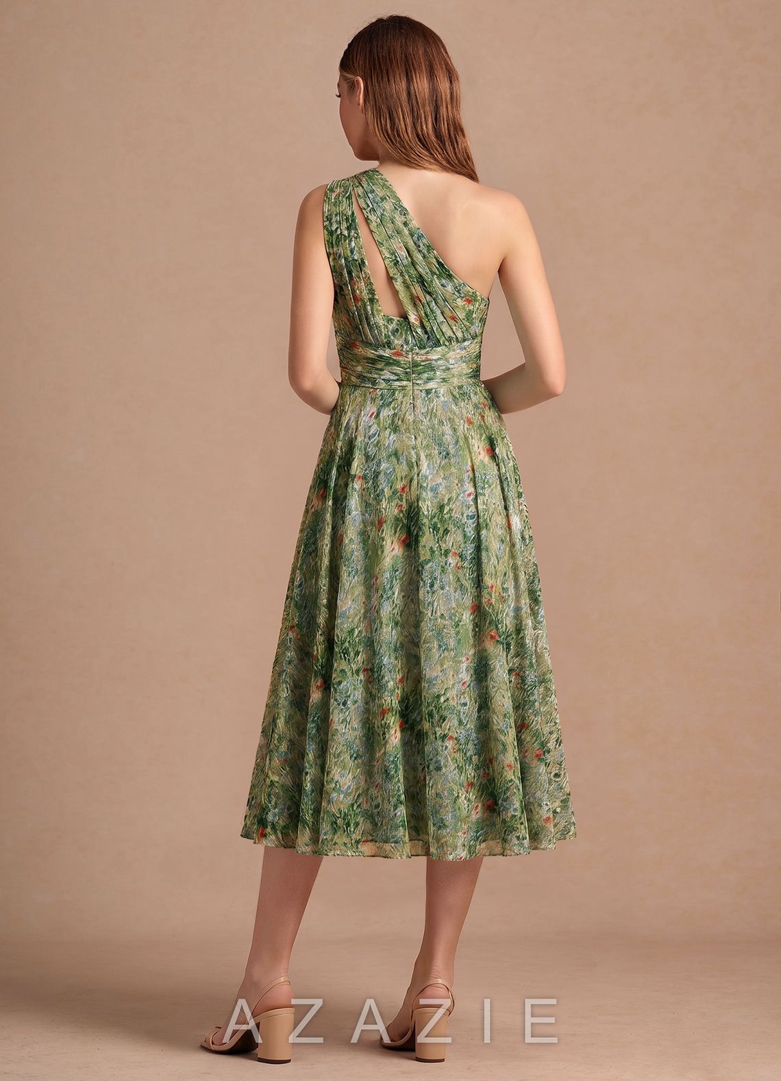 Noelle {color} Midi Dress  sp_green_floral_#gf134901