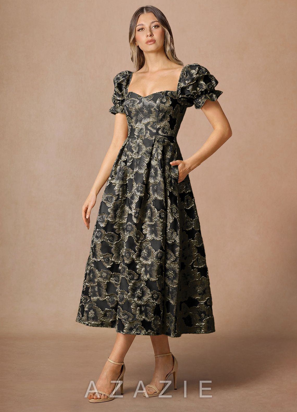 Amy {color} Midi Dress  sp_black_#bk13407
