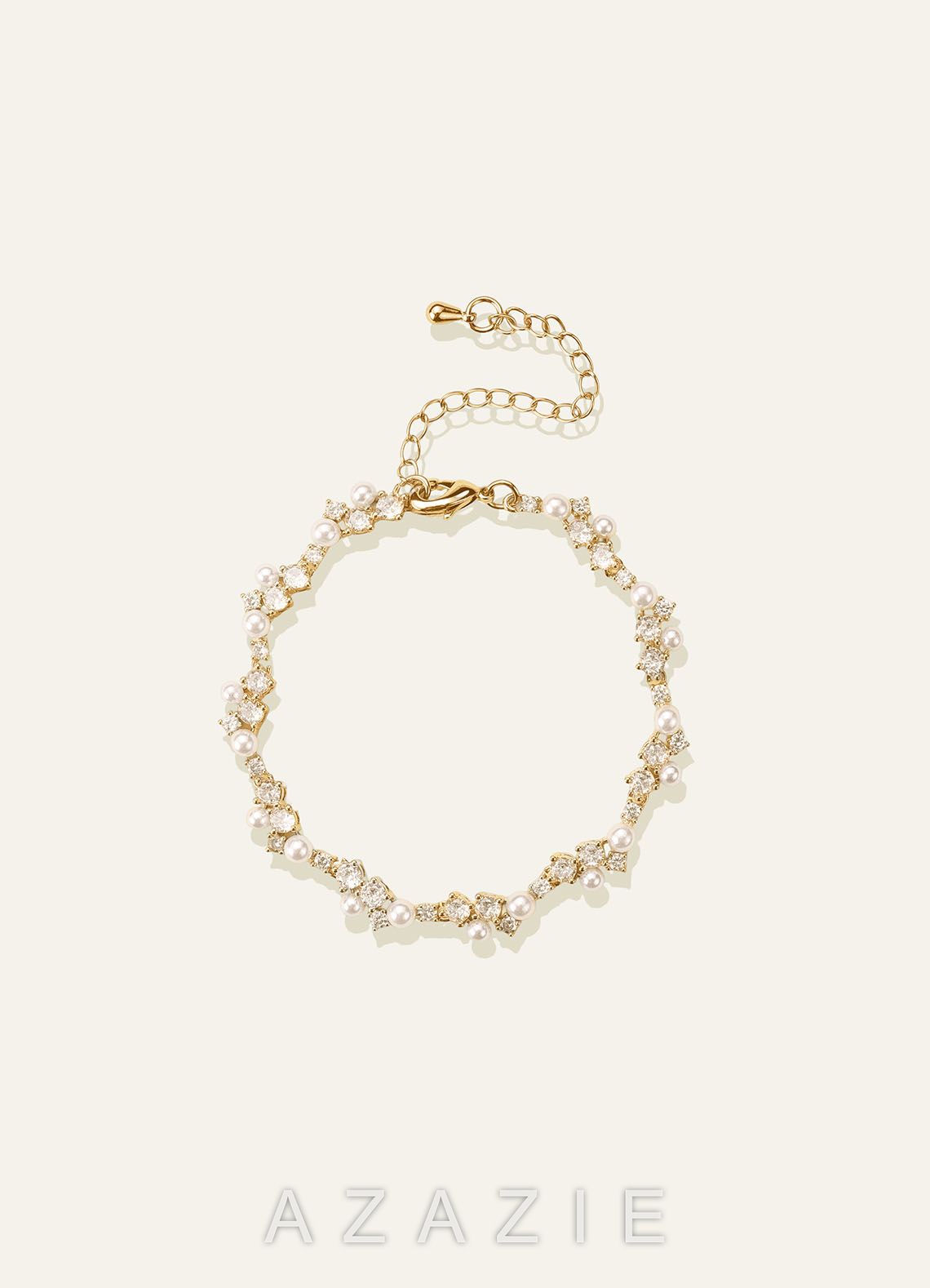 Pearl Crystal Vine Bracelet